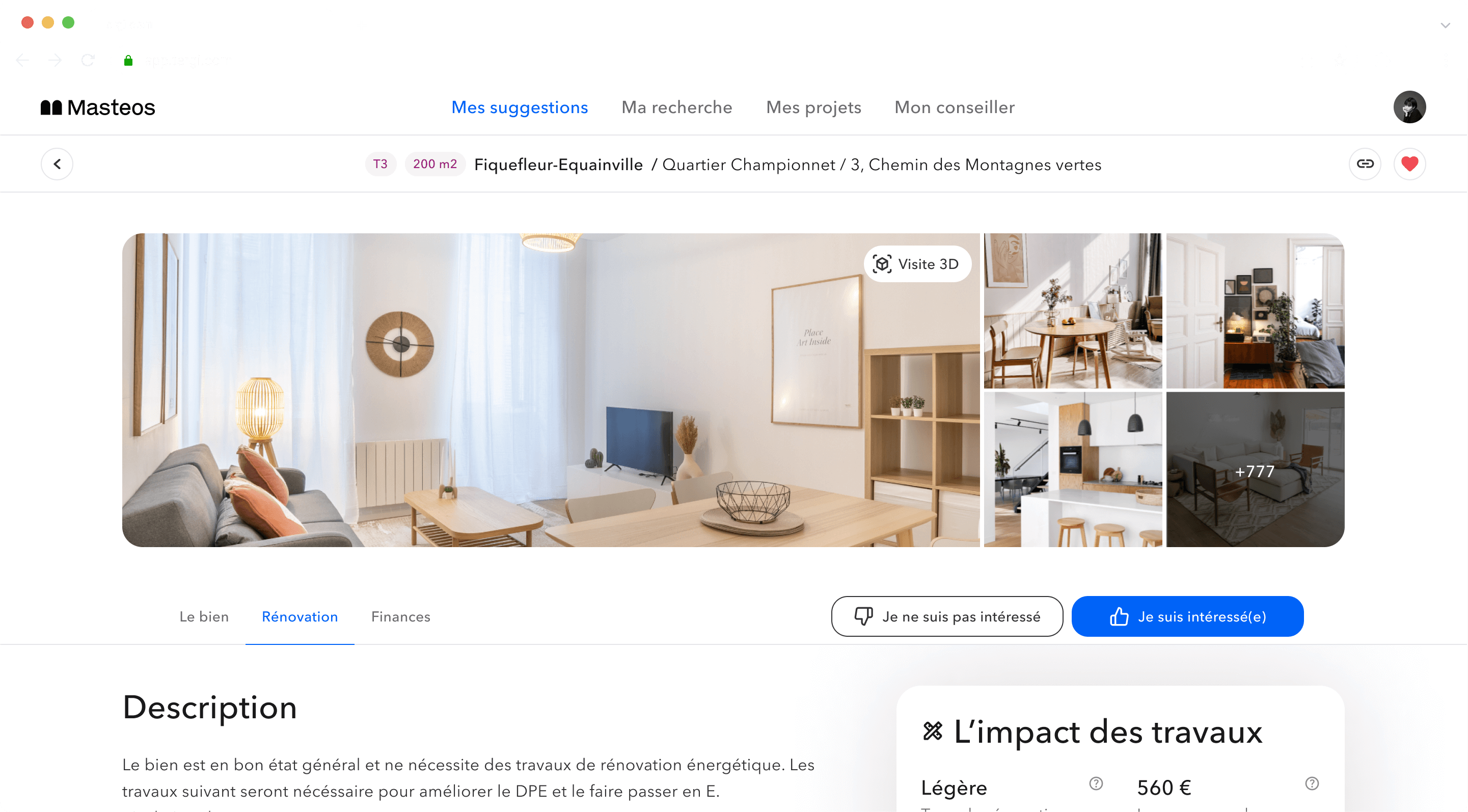 Masteos β use case 1